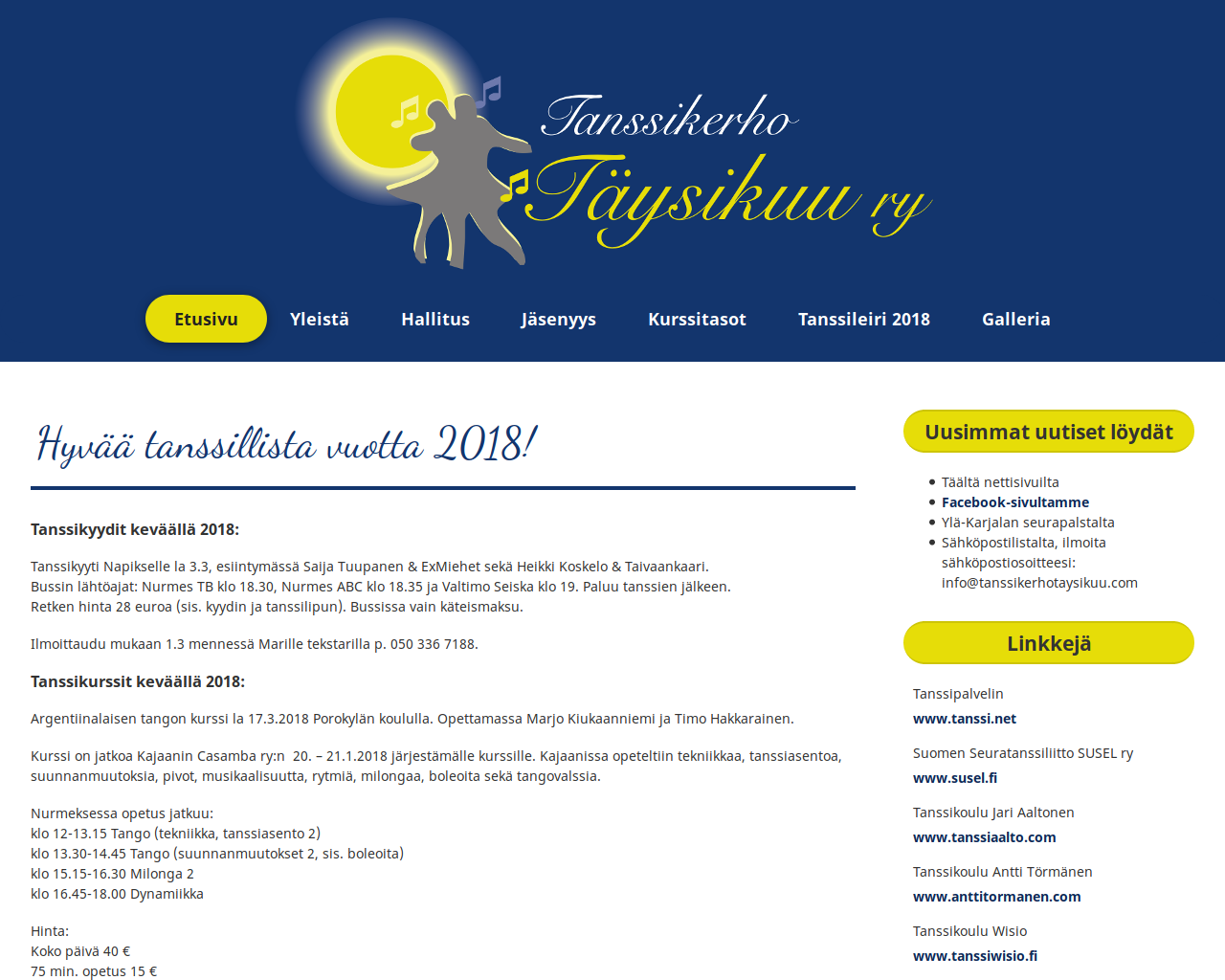 tanssikerhotaysikuu.com / Etusivu